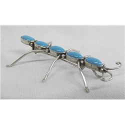 Navajo Sterling Turquoise Pin/Pendant Lee Charley