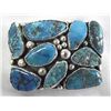 Image 1 : Navajo Sterling Turquoise Belt Buckle -- Tsinnie