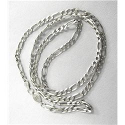 Italian Sterling Silver Figaro Chain