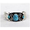 Image 1 : Navajo Sterling Silver Turquoise Bracelet