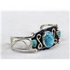 Image 2 : Navajo Sterling Silver Turquoise Bracelet