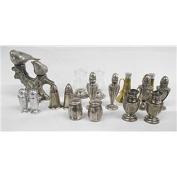 Antique Sterling Silver Miniature Salt & Peppers