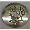 Image 1 : Navajo Old Pawn Sterling Overlay Quail Pin/Pendant