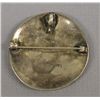 Image 2 : Navajo Old Pawn Sterling Overlay Quail Pin/Pendant