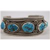 Image 1 : Navajo Sterling Turquoise Bracelet