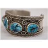 Image 2 : Navajo Sterling Turquoise Bracelet