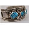 Image 3 : Navajo Sterling Turquoise Bracelet