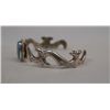 Image 3 : Navajo Sterling Turquoise Bracelet - M. Thomas Jr.