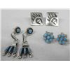 Image 1 : Zuni & Hopi Sterling Pierced Post Earrings