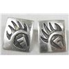 Image 3 : Zuni & Hopi Sterling Pierced Post Earrings