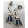 Image 5 : Zuni & Hopi Sterling Pierced Post Earrings