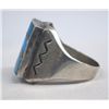 Image 2 : Navajo Sterling Turquoise Inlay Ring - Begay