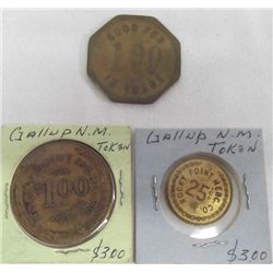 3 Rocky Point Trading Post Tokens Gallup, NM