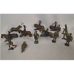 Collection of Fourteen Lead Soldiers