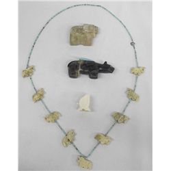 Fetish Necklace & Three Fetishes