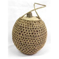 Pima Indian Gourd Basket Canteen
