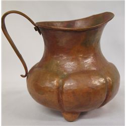 Mexican Copper Pitcher Hand-Hammered