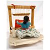 Image 2 : Navajo Weaver Doll With Loom & Baby