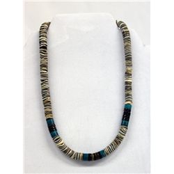 Santo Domingo Graduated Shell Heishi Necklace