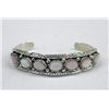 Image 1 : Navajo Sterling Silver & Mother-of-Pearl Bracelet