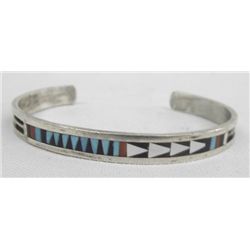 Zuni Inlaid Bracelet by C. Dishta