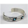 Image 2 : Navajo Shadowbox Sterling & Turquoise, Signed
