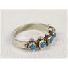 Image 2 : Zuni Sterling Silver & Turquoise Ring