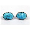 Image 1 : Navajo Silver Turquoise Nugget Earrings