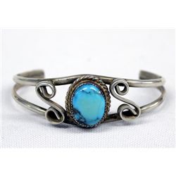 Navajo Turquoise & Sterling Silver Bracelet