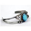 Image 2 : Navajo Turquoise & Sterling Silver Bracelet