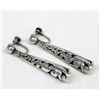 Image 1 : Vintage Mexican Sterling Earrings, Screwback