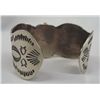 Image 3 : Navajo German Silver Bracelet - Albert Cleveland