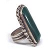 Image 1 : Sterling Silver and Green Malachite Ring