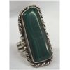 Image 2 : Sterling Silver and Green Malachite Ring