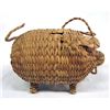 Image 1 : Mexican Woven Straw Piggy Bank