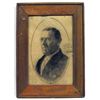 Image 1 : Antique Framed Charcoal Drawing of Woodrow Wilson