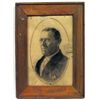 Image 2 : Antique Framed Charcoal Drawing of Woodrow Wilson