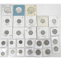 Twenty-Seven Canadian Coins