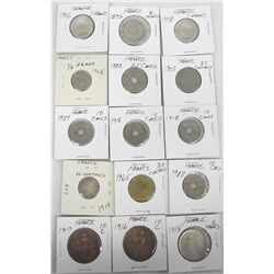 Fifteen French Coins