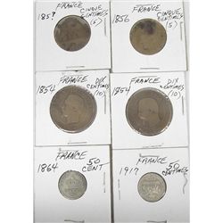 Six French Coins