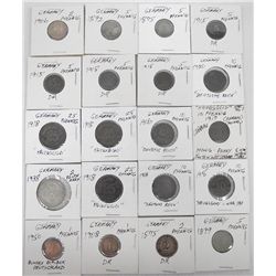 Twenty German Coins