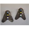 Image 1 : Vintage Zuni Silver Stone to Stone Inlay Earrings