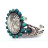 Image 1 : Navajo Silver Turquoise Bracelet --Buffalo Dancer