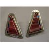 Image 1 : Zuni Stone to Stone Inlay Earrings