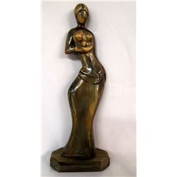 Navajo Beauty Carved Horn Statue