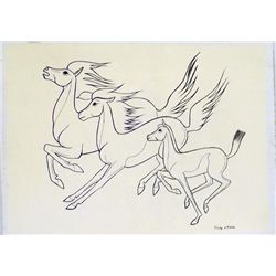 Jemez Original Painting ''Wild Horses'' - R Chinana