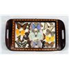 Image 3 : 3 Marquetry Trays With Butterfly Displays