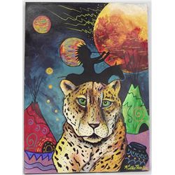 Acrylic Painting Magic Leopard - Kills Thunder