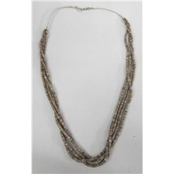 Navajo Four Strand Graduated Heishi Necklace