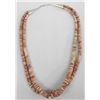 Image 1 : Double Strand Coral Disc Necklace